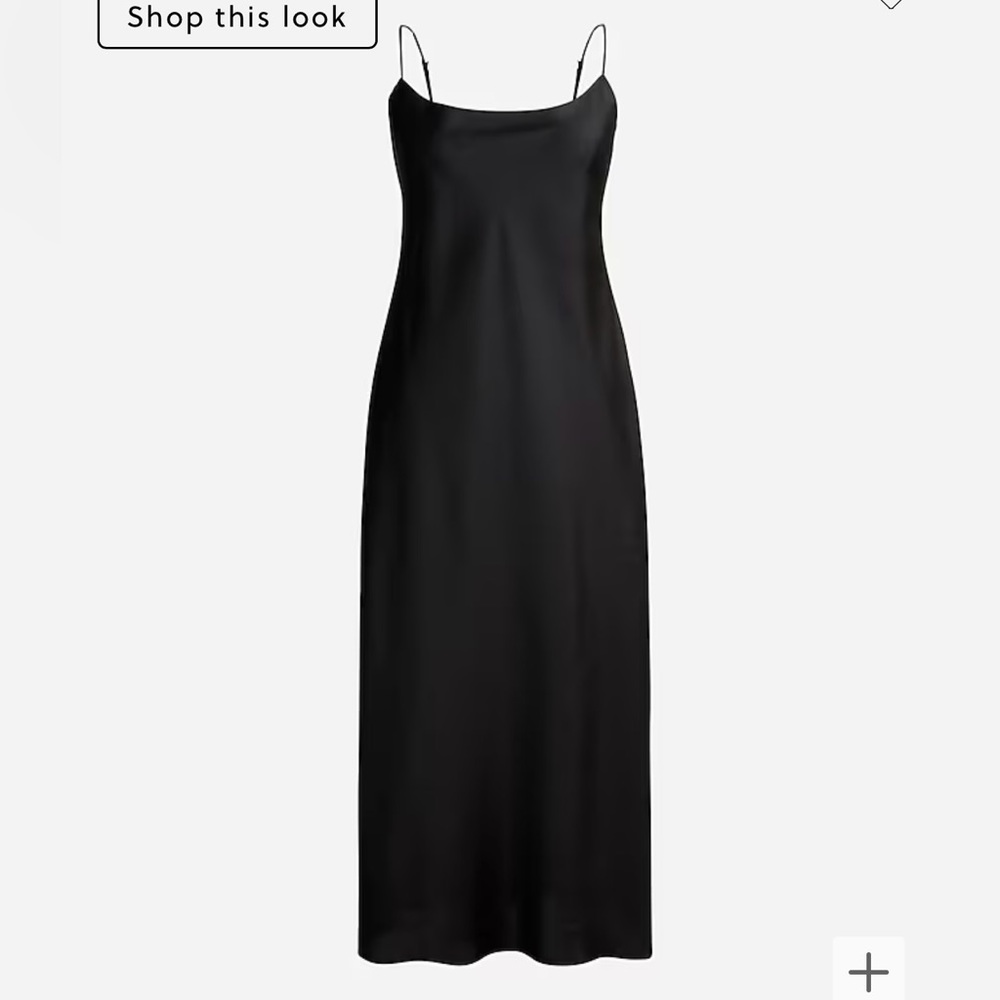 Jcrew Black Slip Dress